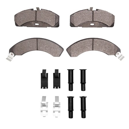 Dynamic Friction Co 3000 Semi-Metallic Brake Pads Hardware Kit, Low Dust, 100% Copper Free, 100% Asbestos-free, Front 1311-0151-01
